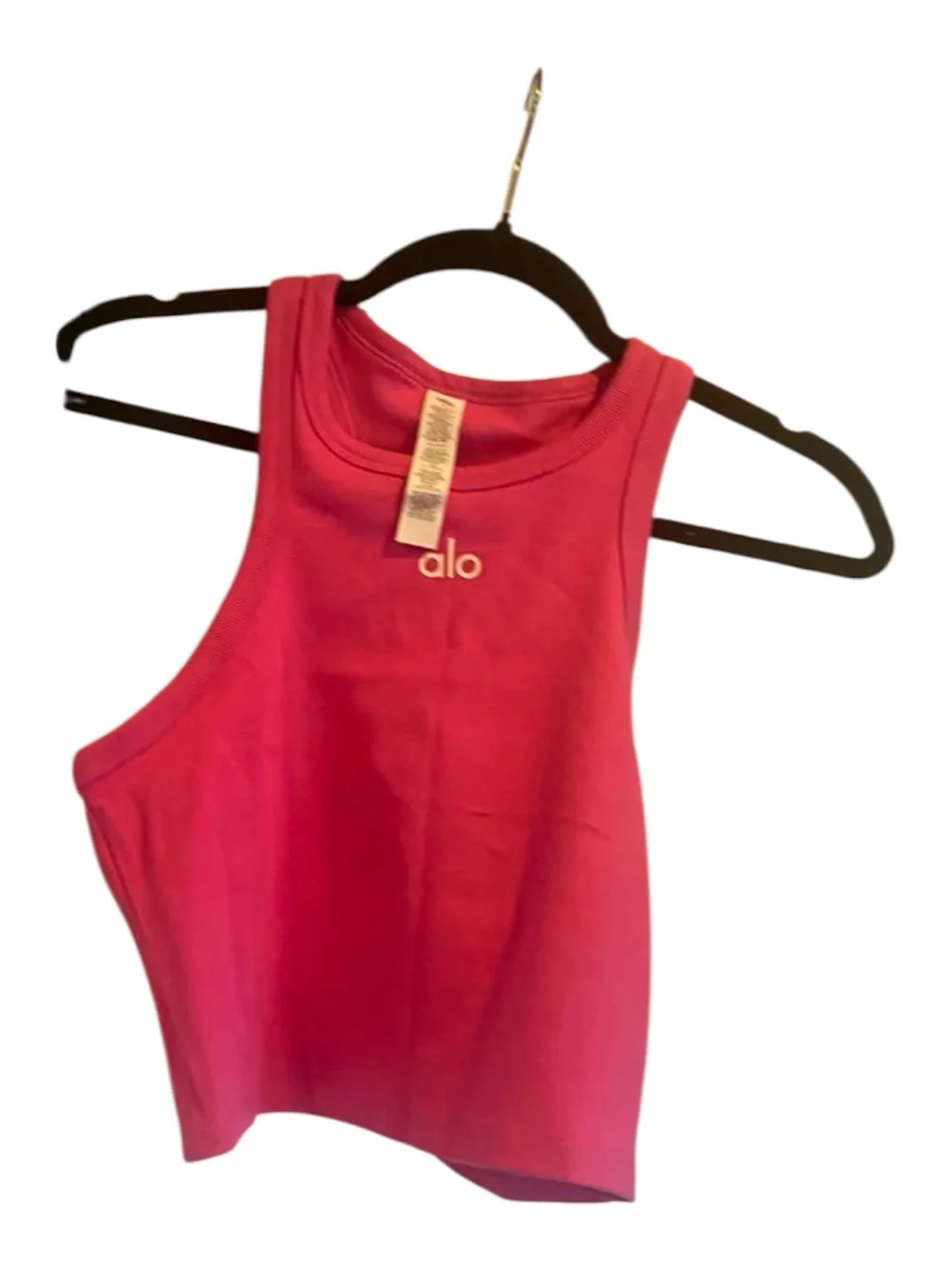 NWT Alo Yoga Aspire Tank and short set PARADISE PINK Size: M
